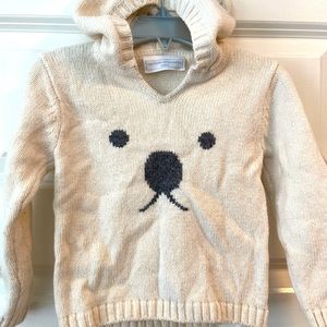 The little white company London Bear Sweater size 12-18 months